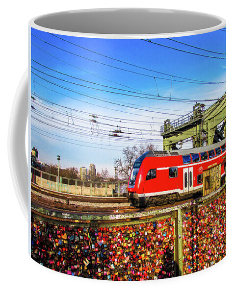 Train Coffee Mug featuring the photograph Red Train #2 by Cesar Vieira