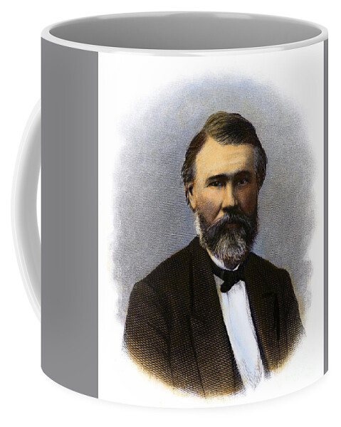19th Century Coffee Mug featuring the drawing Richard Jordan Gatling #2 by Granger