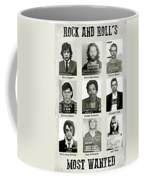 Rock And Rolls Most Wanted Coffee Mug featuring the photograph Rock and Rolls Most Wanted #2 by Jon Neidert