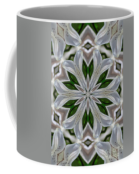 Mccombie Coffee Mug featuring the painting Spring Pink Kaleidoscope #1 by J McCombie
