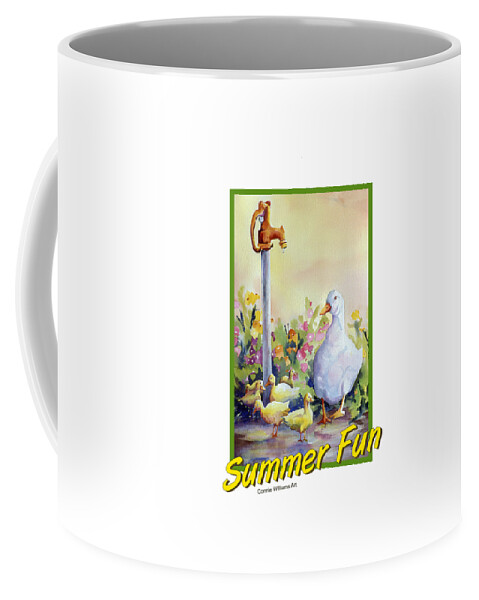  Coffee Mug featuring the painting Summer Fun #2 by Connie Williams