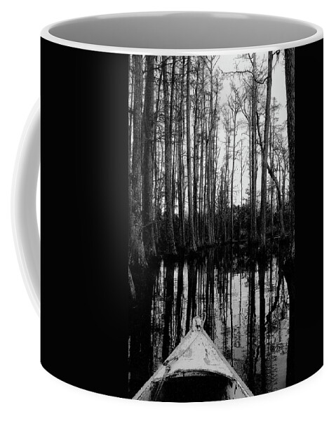  Coffee Mug featuring the photograph Swamp Boat #2 by Shirley Radabaugh