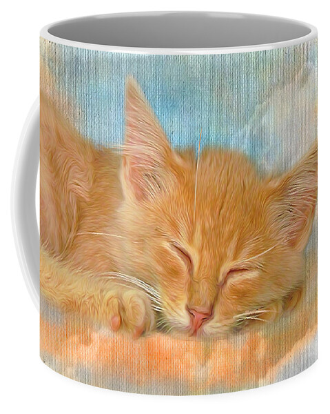 Kitten Coffee Mug featuring the photograph Sweet Dreams #2 by Shannon Story