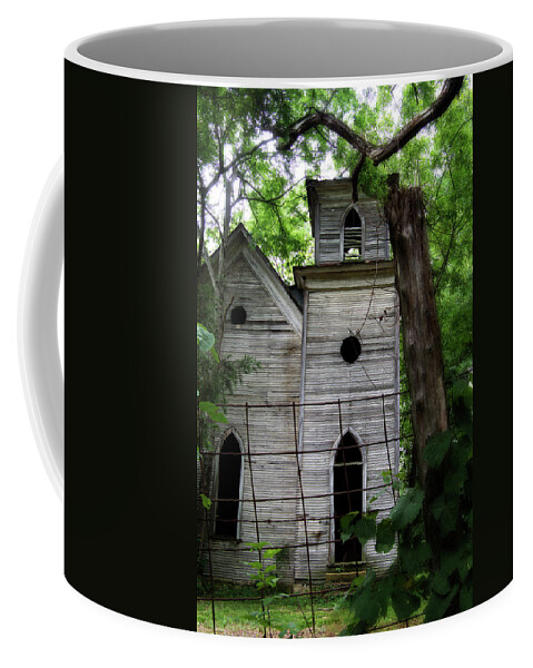 Church Coffee Mug featuring the photograph The Abandoned Church #2 by George Taylor