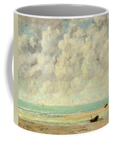 The Calm Sea Coffee Mug featuring the painting The Calm Sea #2 by MotionAge Designs