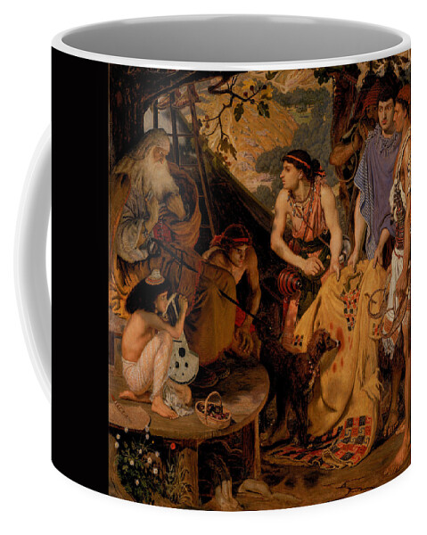 Ford Madox Brown (calais 1821-1893 London) Coffee Mug featuring the painting The Coat of Many Colours by MotionAge Designs