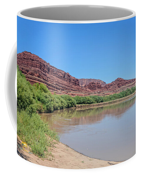 Colorado Plateau Coffee Mug featuring the photograph The Colorado River #2 by Jim Thompson