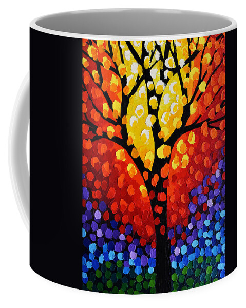 Tree Coffee Mug featuring the painting Tree #4 by Stephen Humphries