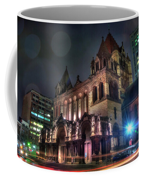 Trinity Church Coffee Mug featuring the photograph Trinity Church - Copley Square Boston #2 by Joann Vitali