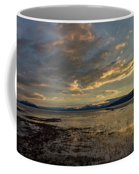 Utah Coffee Mug featuring the photograph Utah Lake in February #2 by K Bradley Washburn