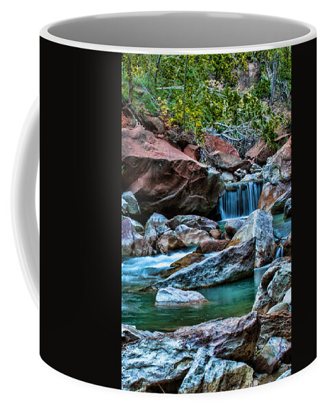 Zion Coffee Mug featuring the photograph Virgin River Zion by George Buxbaum