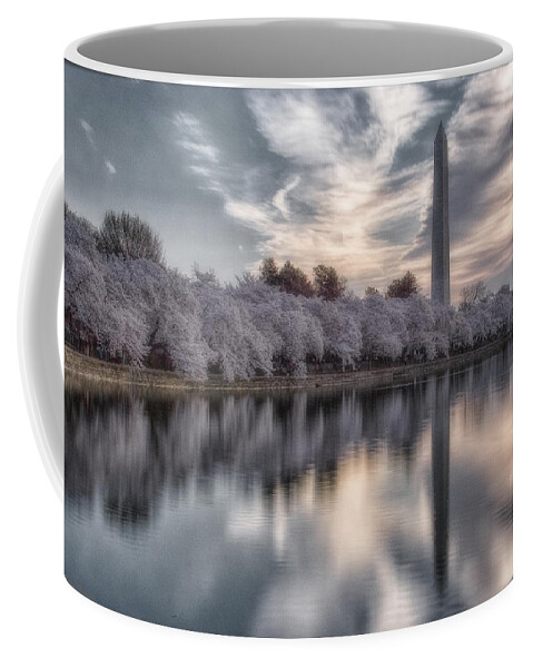 Cherry Blossoms Coffee Mug featuring the photograph Washington Sunrise #2 by Erika Fawcett