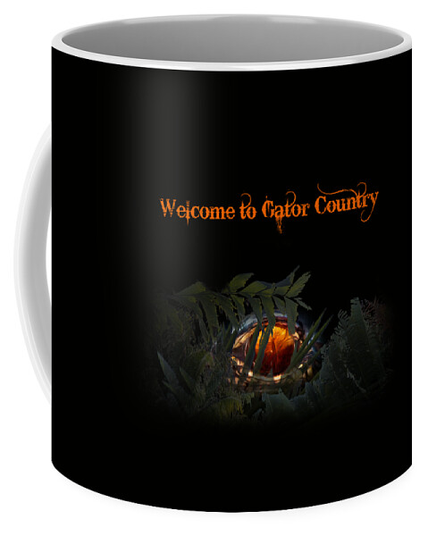 Alligator Coffee Mug featuring the photograph Welcome to Gator Country #1 by Mark Andrew Thomas