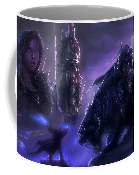 World Of Warcraft Coffee Mug featuring the digital art World Of Warcraft #2 by Maye Loeser