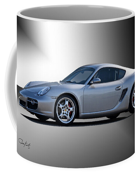 Auto Coffee Mug featuring the photograph 2006 Porsche Cayman S by Dave Koontz