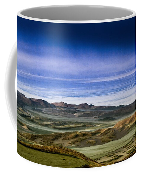 Golf Course Coffee Mug featuring the photograph 2015 US Open - Chambers Bay V by E Faithe Lester
