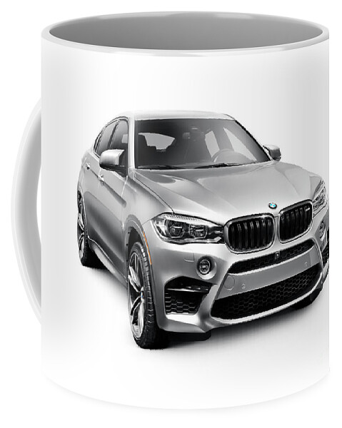 Bmw Coffee Mug featuring the photograph 2016 BMW X6M Crossover SUV luxury car by Maxim Images Exquisite Prints