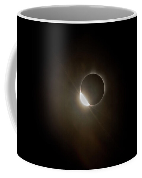 Solar Eclipse Coffee Mug featuring the photograph 2017 Solar Eclipse Entrance Ring by Josh Bryant