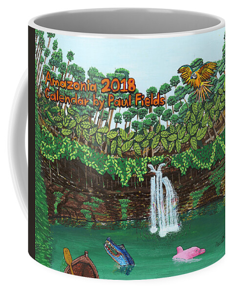 Amazon Coffee Mug featuring the painting 2018 Cover by Paul Fields