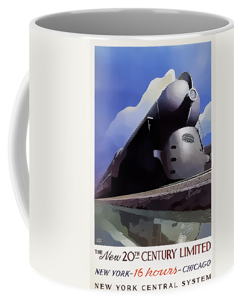20th Century Limited Coffee Mug featuring the digital art 20th Century Limited by Chuck Staley