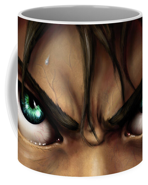 Attack On Titan Coffee Mug featuring the digital art Attack On Titan #21 by Super Lovely