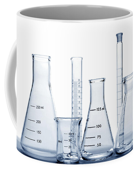 Beaker Coffee Mug featuring the photograph Laboratory Equipment in Science Research Lab #21 by Olivier Le Queinec