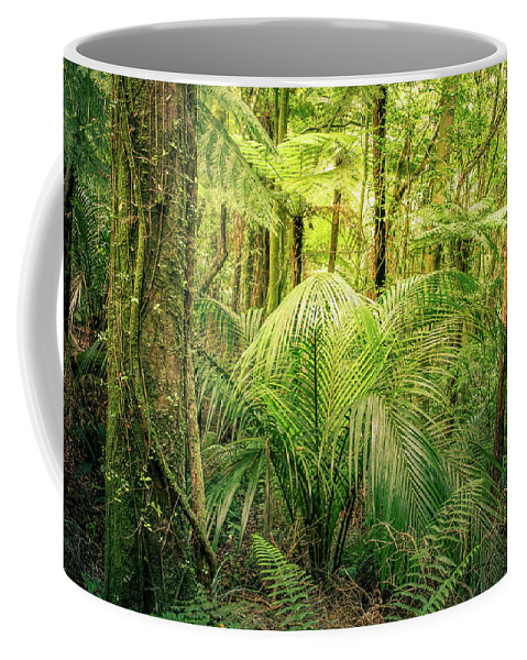 Rain Forest Coffee Mug featuring the photograph Jungle 17 by Les Cunliffe