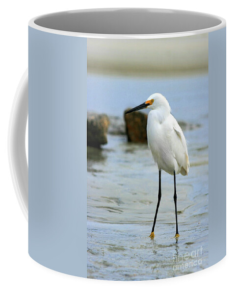  Coffee Mug featuring the photograph Egret #26 by Angela Rath