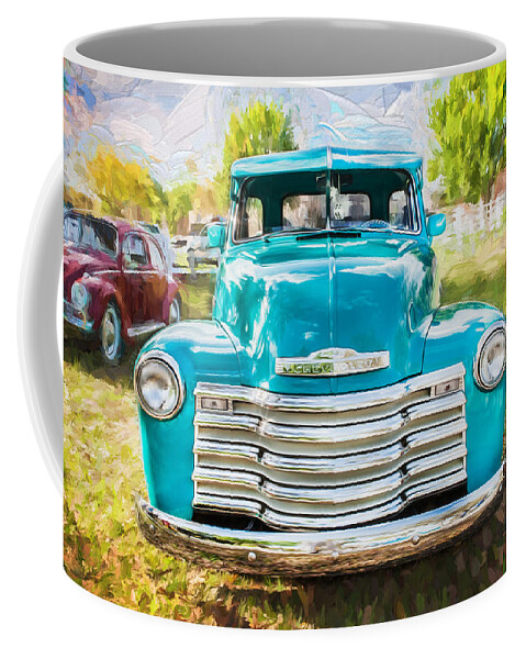 1952 Truck Coffee Mug featuring the photograph 1952 Chevrolet 3100 Series Pick Up Truck Painted #2 by Rich Franco
