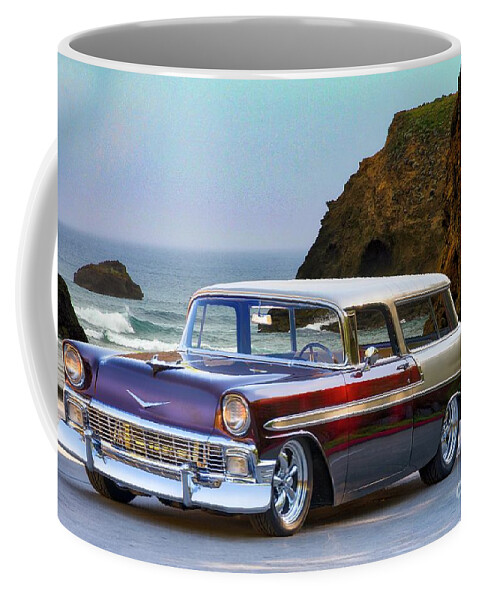 Auto Coffee Mug featuring the photograph 1956 Chevrolet Nomad Wagon by Dave Koontz