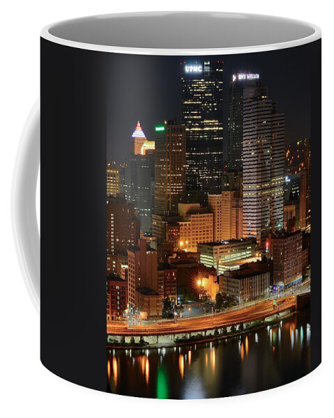 Pittsburgh Coffee Mug featuring the photograph A Pittsburgh Night #3 by Frozen in Time Fine Art Photography