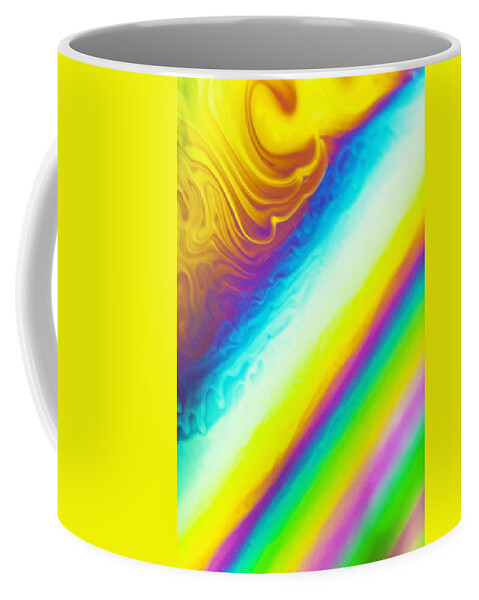 Abstract Coffee Mug featuring the photograph Abstract colours #3 by John Paul Cullen
