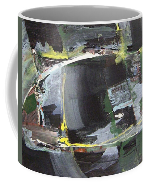  Coffee Mug featuring the painting Between Color series #3 by Ric Rice