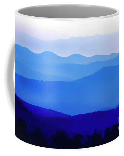 Appalachian Mountains Coffee Mug featuring the photograph Blue Ridge Mountains #3 by Thomas R Fletcher