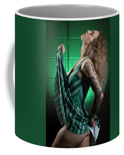 Implied Nude Coffee Mug featuring the photograph Danni--slytherin #3 by La Bella Vita Boudoir