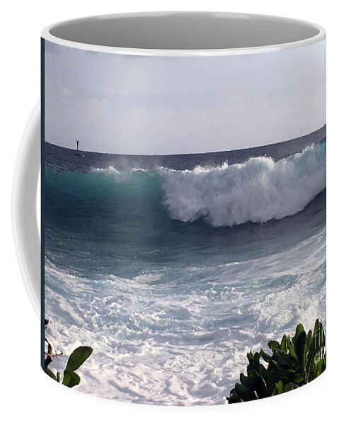 Seascapes Coffee Mug featuring the photograph Incoming #3 by Karen Nicholson