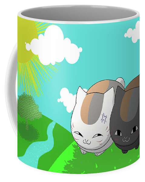 Natsume's Book Of Friends Coffee Mug featuring the digital art Natsume's Book of Friends #3 by Super Lovely