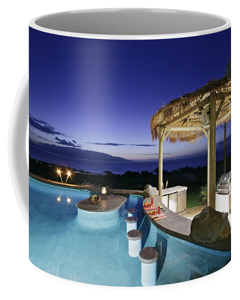 Pool Coffee Mug featuring the digital art Pool #3 by Super Lovely