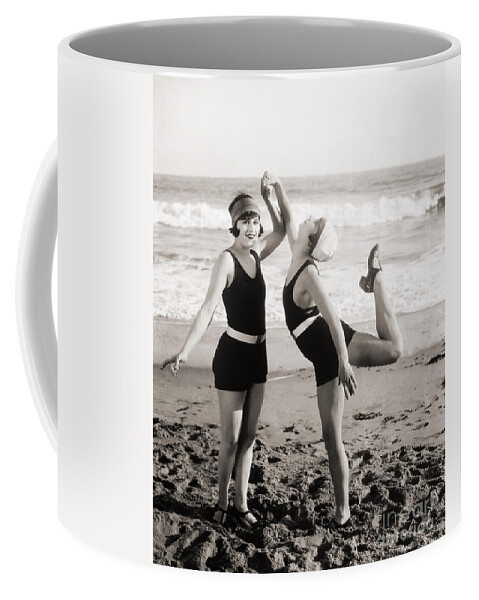 -bathing: Women's Suit & Pool- Coffee Mug featuring the photograph Silent Still: Bathers #3 by Granger
