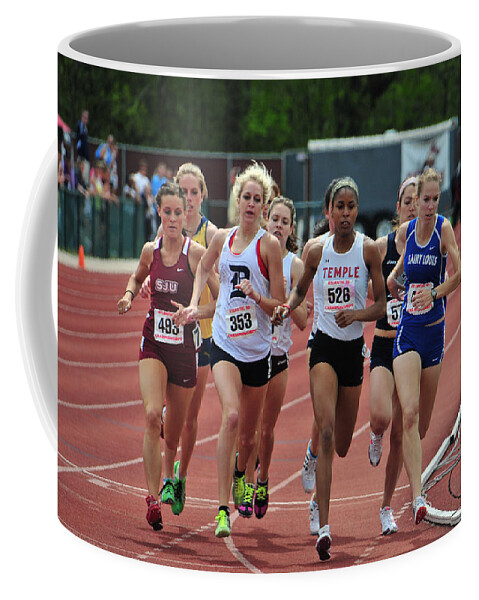 A10 Coffee Mug featuring the photograph Tight Race #4 by Mike Martin