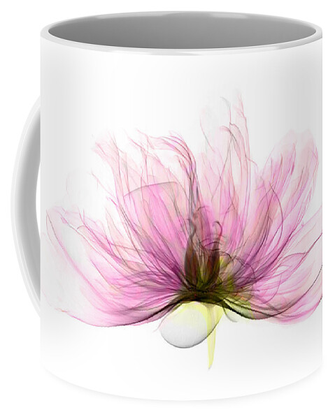 Xray Coffee Mug featuring the photograph X-ray Of Peony Flower by Ted Kinsman
