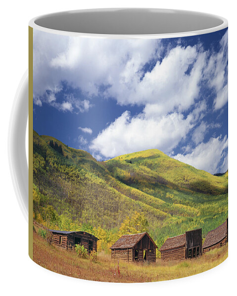 Ghost Town Coffee Mug featuring the photograph 310427 Buildings in Ashcroft Ghost Town by Ed Cooper Photography