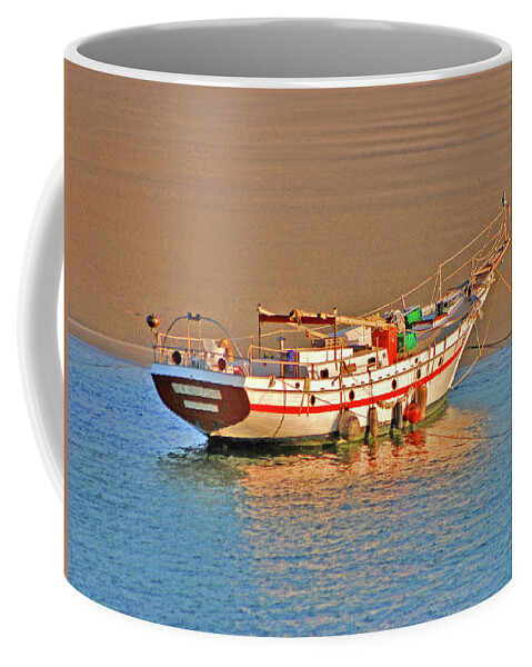 Sailboat Coffee Mug featuring the digital art 32- New Horizons by Joseph Keane