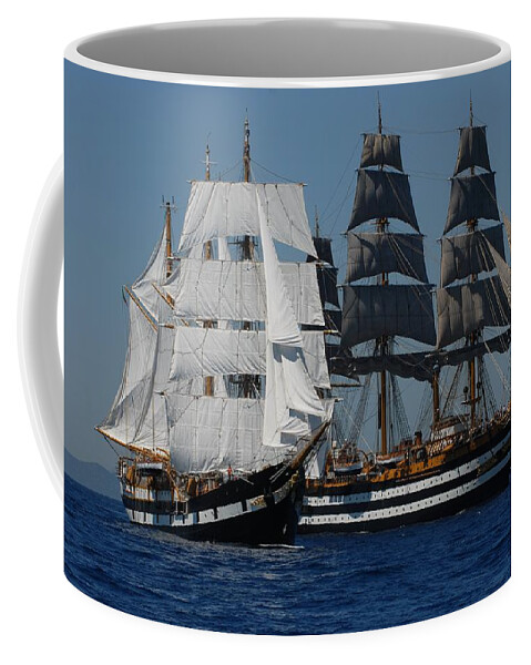 Ship Coffee Mug featuring the digital art Ship #33 by Super Lovely