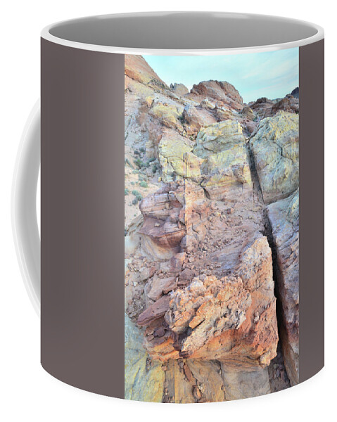 Valley Of Fire State Park Coffee Mug featuring the photograph Multicolored Sandstone in Valley of Fire #38 by Ray Mathis