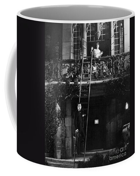 -couples- Coffee Mug featuring the photograph Silent Film Still: Couples #37 by Granger