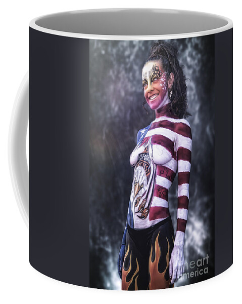 Body Painting Coffee Mug featuring the photograph ..... #4 by Traven Milovich