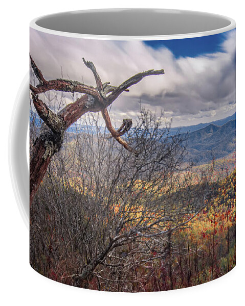 Mountain Coffee Mug featuring the photograph Beautiful Autumn Landscape In North Carolina Mountains #4 by Alex Grichenko
