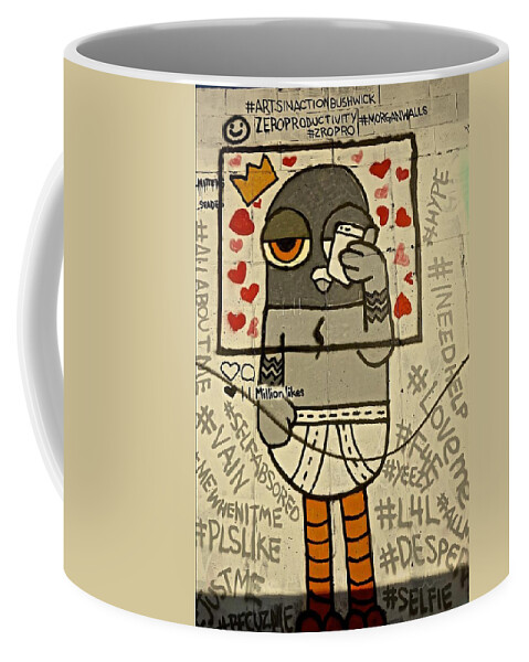 Graphic Coffee Mug featuring the photograph Bushwick Brooklyn Graffitti #3 by Joan Reese