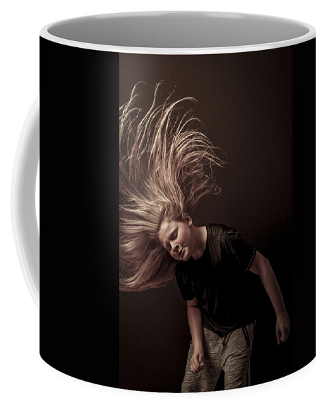 Acrobat Coffee Mug featuring the photograph Dancer #4 by Peter Lakomy